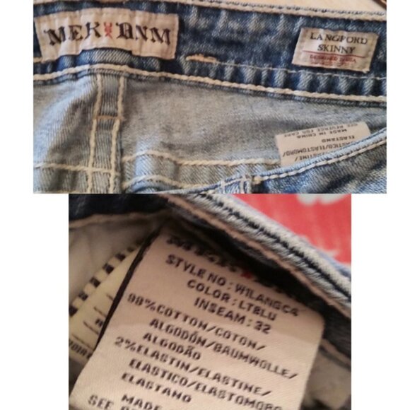 MEK Denim Jeans Buckle Langford Slim 30/32 - Picture 4 of 4